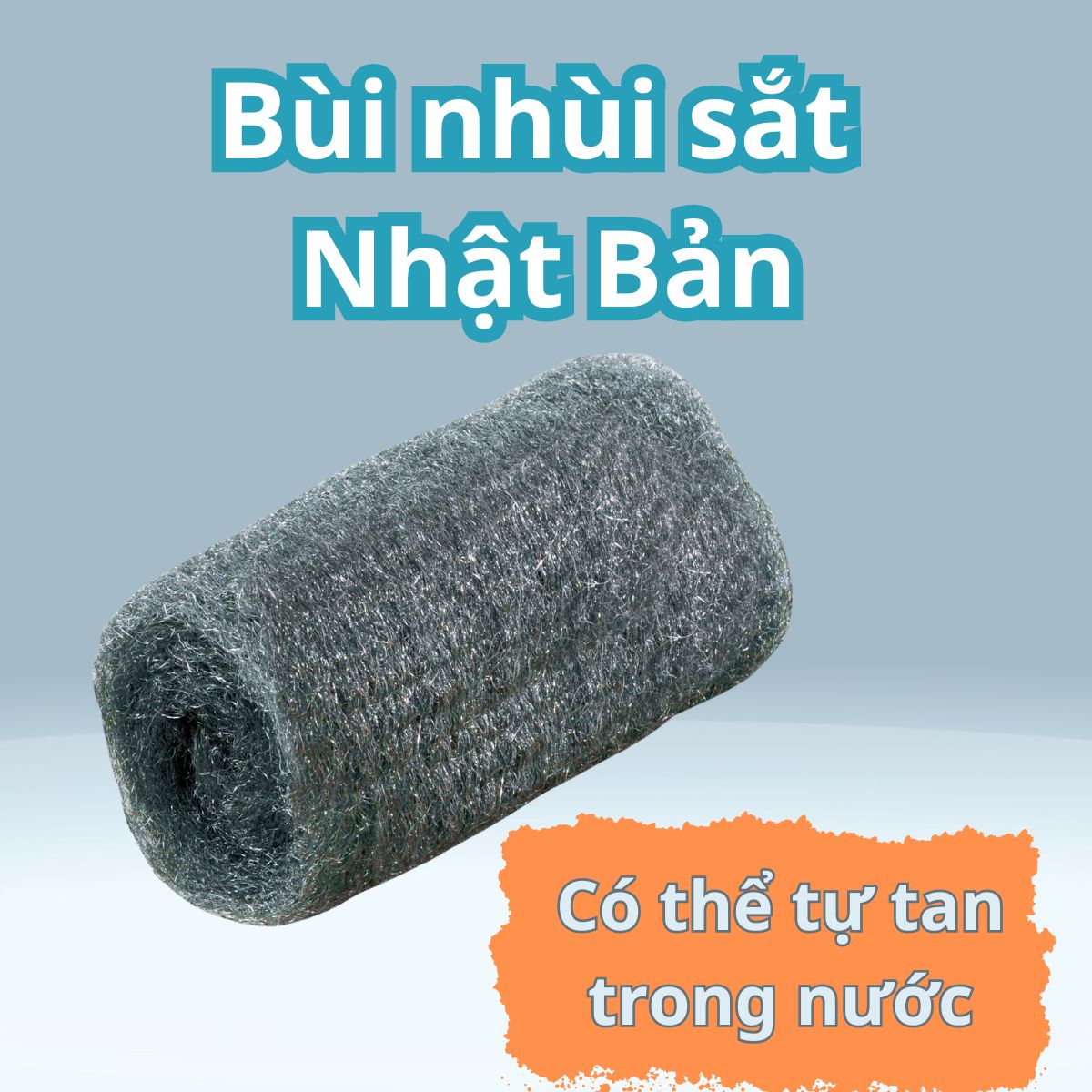 Bùi nhùi sắt Condor - tự tan khi gặp nước